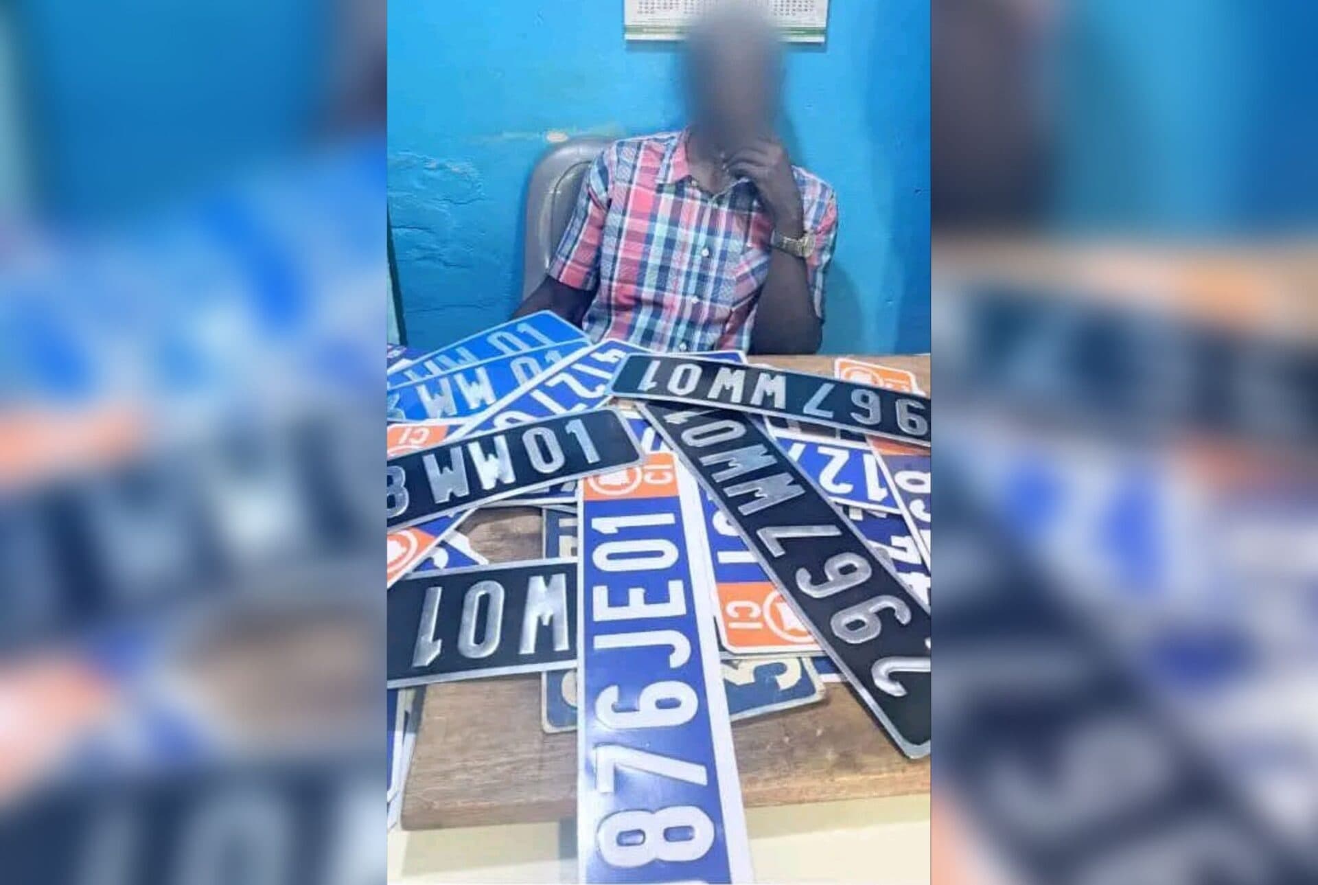 Côte d'Ivoire : Daloa, une unité de fabrication de plaques banalisées et fantaisistes démantelée