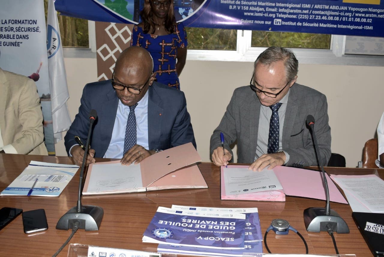 Côte d'Ivoire : Lancement du 2e séminaire de formation et signature de la convention de coopération ISMI-Expertise France (projet SEAPORT)