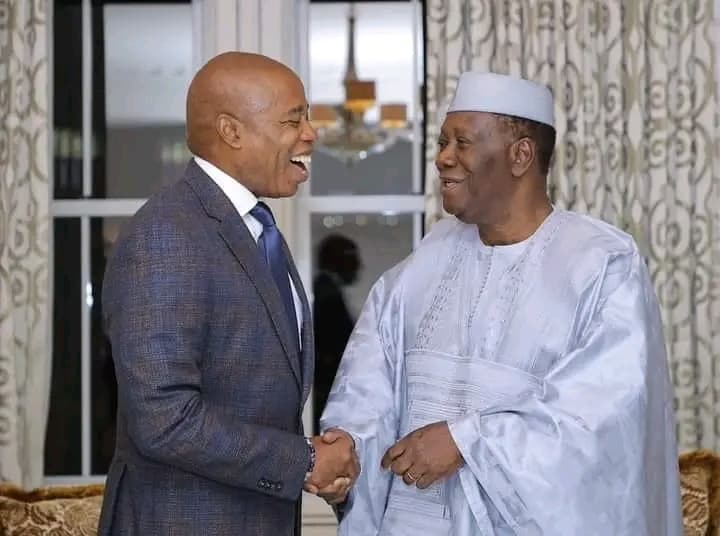 Aux États-Unis : Le Président Alassane Ouattara échange avec le Maire de New York, Eric Adams
