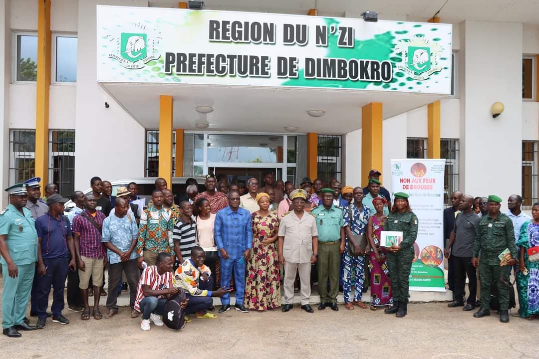 Côte d'Ivoire : Dimbokro, les populations s'engagent à lutter contre les feux de brousse avec un objectif de zéro feux de brousse