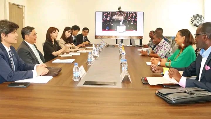 Côte d'Ivoire : Échange de coopération entre Françoise Remarck et Chung Byong Keuk,Vice-ministre sud-coréen de la Culture
