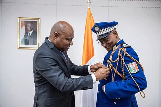 Côte d'Ivoire : Fin de mission de l'attaché de Défense du Burkina Faso le Colonel Major Labawo Forogo