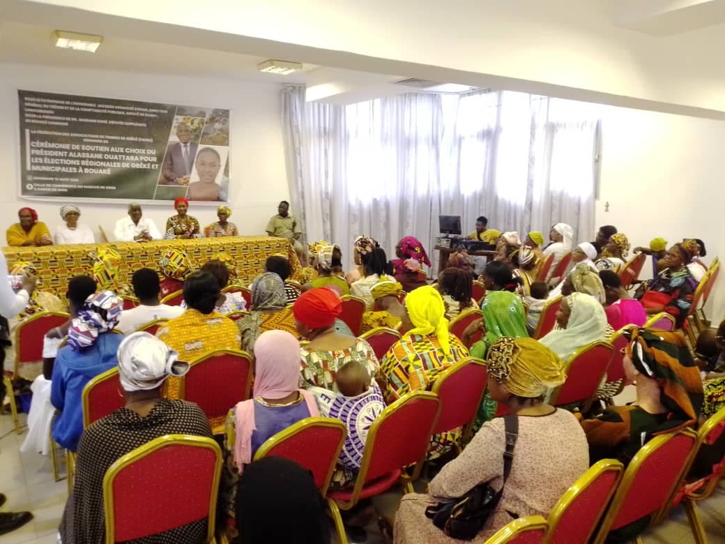 Côte d'Ivoire : Autour de Dr Mariame Koné, la FAFEG dit Oui au choix du président Ouattara porté sur Amadou Koné et Assahoré Jacques pour la victoire du RHDP