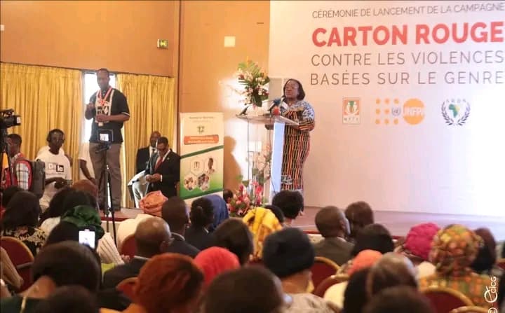 Côte d'Ivoire : Lancement officiel de la campagne "Carton Rouge contre les violences basées sur le genre"