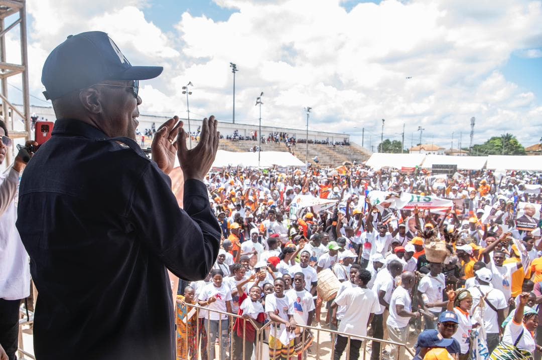 Côte d'Ivoire : Bouaké, meeting de clôture d'Amadou Koné, Mobilisation Exceptionnelle, Ambiance festive après une campagne structurée et des promesses fortes