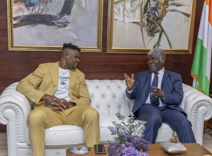 Côte d'Ivoire : Beugré Mambé accorde une audience à Francis N'Gannou combattant MMA