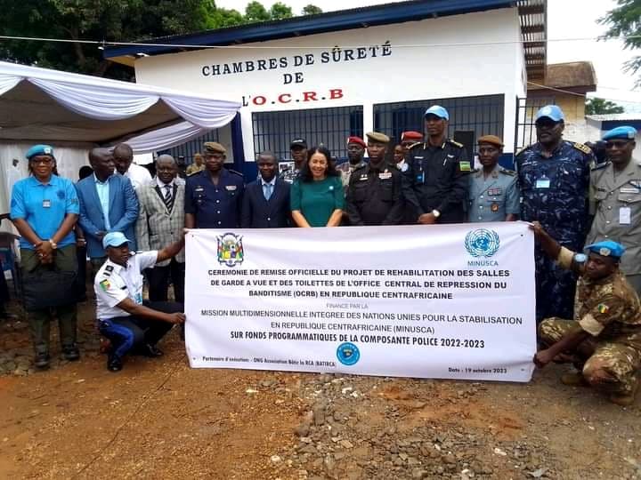 Centrafrique : L’OCRB se dote de nouvelles chambres de sûretés et des toilettes