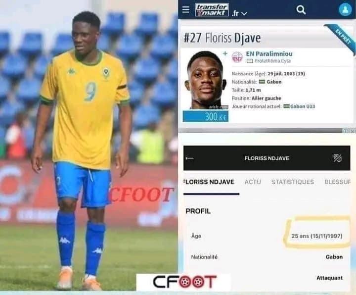 Gabon : Fraude sur l’âge, le Gabon disqualifié de la Can U23