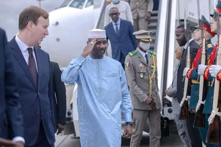 Mali : Sommet Russie-Afrique, le Président de la Transition Assimi Goïta arrivé en Fédération de Russie