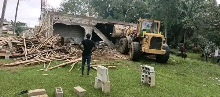Côte d'Ivoire : Le siège de la FESCI en construction à Cocody détruit