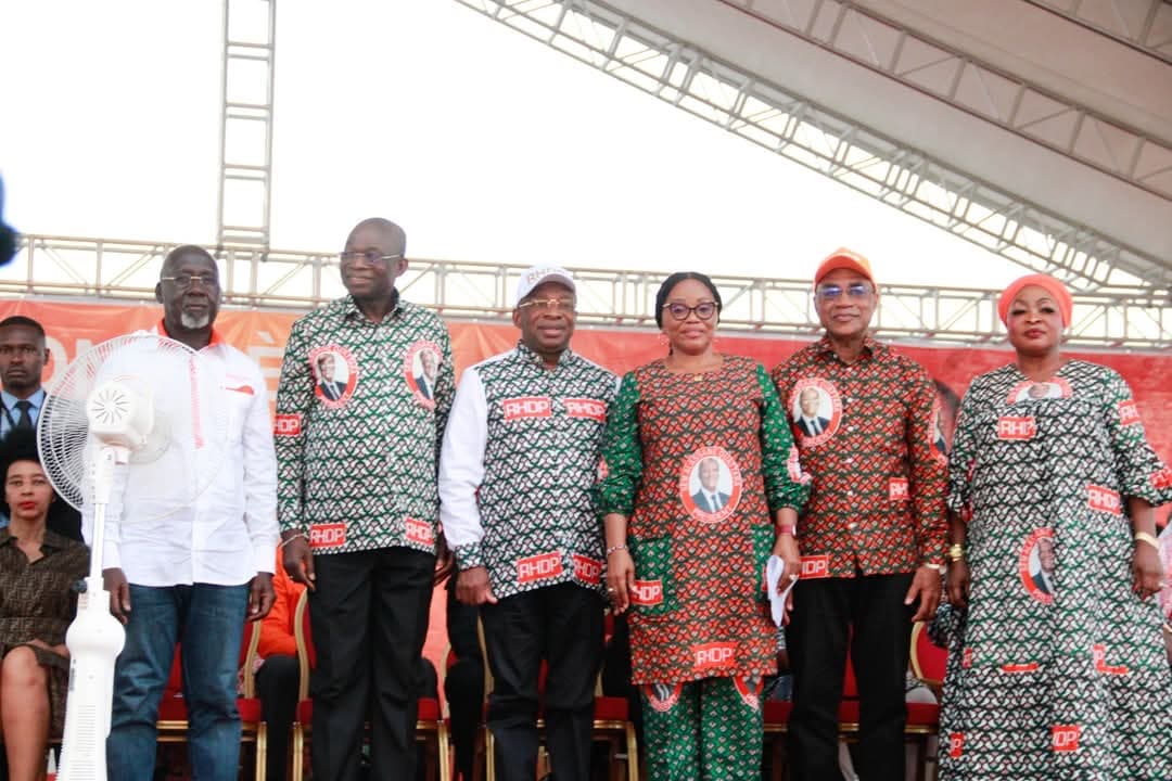 Côte d'Ivoire : Dimbokro, meeting de clôture du pré-congrès régional du RHDP du N'Zi