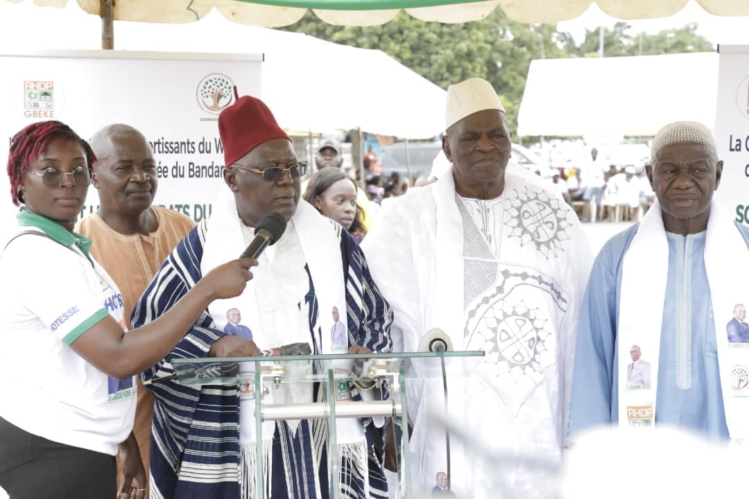Côte d'Ivoire : Locales 2023, le Woroba dans le Gbêkê promet à Amadou Koné et Assahoré 99% de taux de participation et 100% de suffrages exprimés