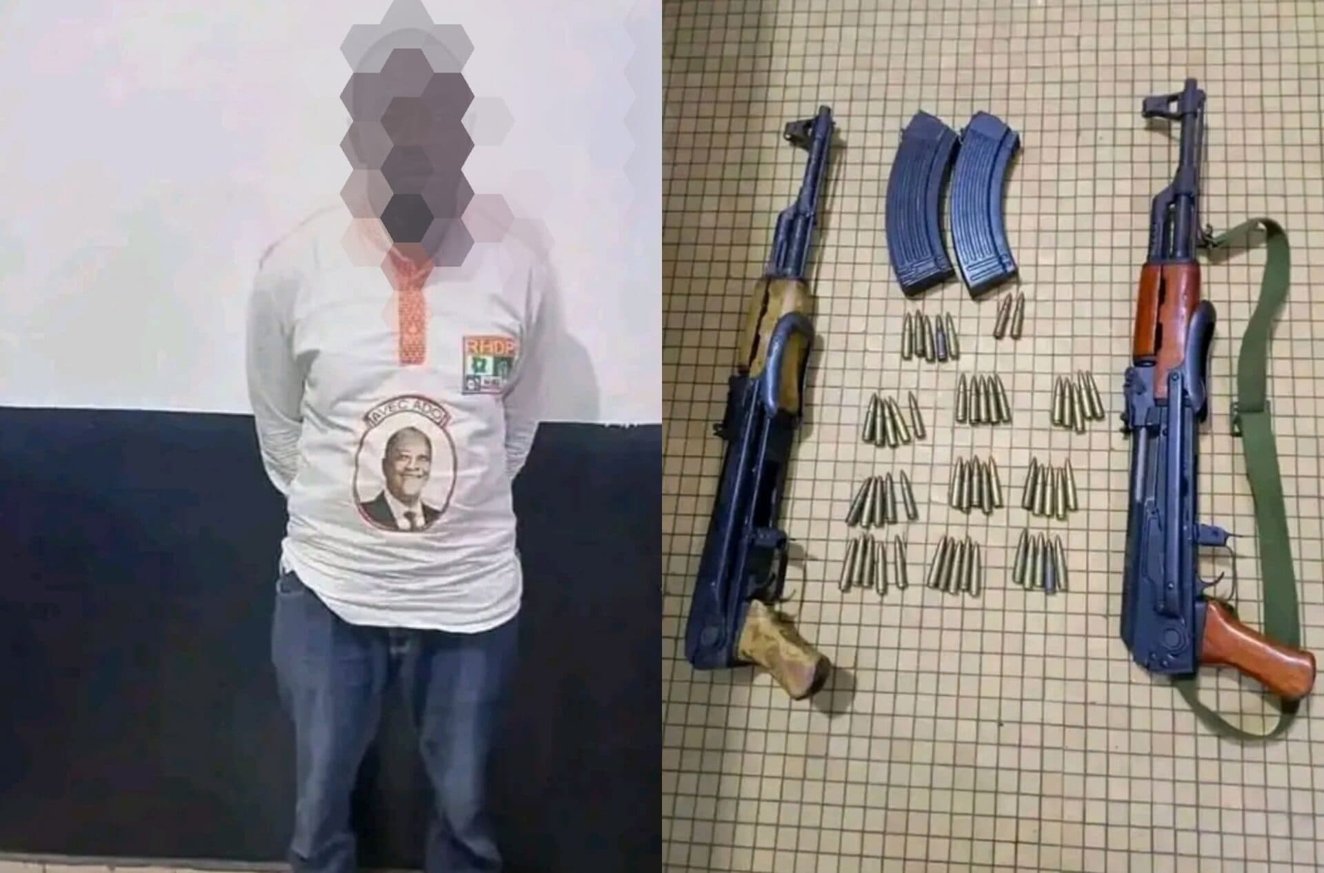 Côte d'Ivoire : Daloa, un individu en possession d'armes et munitions de guerre mis aux arrêts