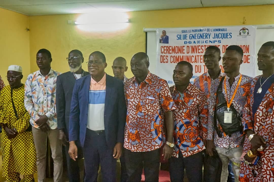 Côte d'Ivoire : À Ferké, Koné Inza, nouveau Président de l'Union des Communicateurs et Agents de la Presse du Tchologo investi