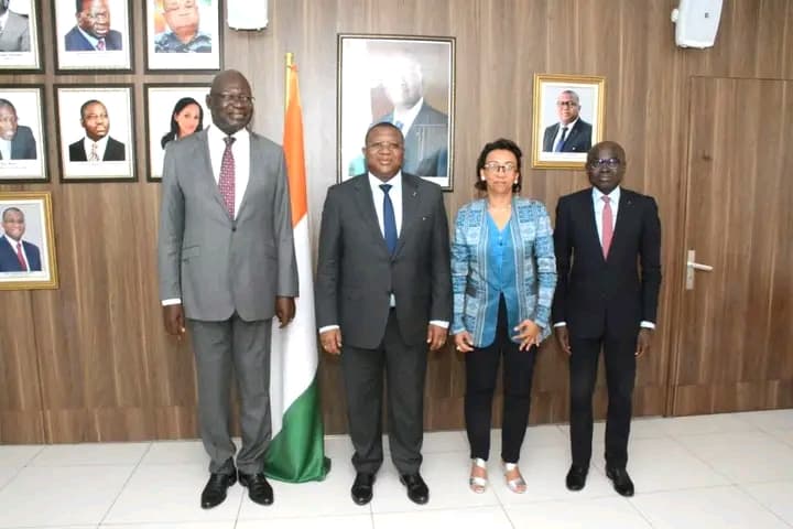 Côte d'Ivoire : Les bonnes pratiques nutritionnelles au centre d'un échange entre les ministres Amadou Coulibaly et Ahoutou Koffi Emmanuel