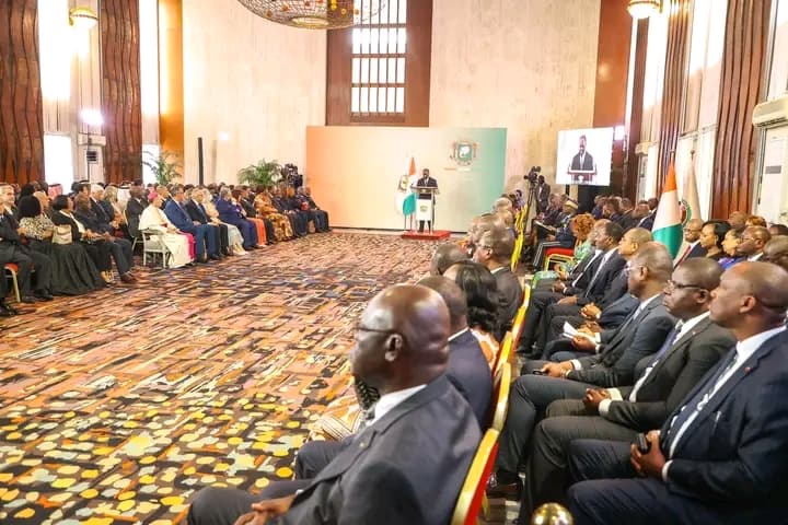 Côte d'Ivoire : Face au corps diplomatique, le Président Ouattara réaffirme son engagement en faveur de la Paix et du bien-être des populations