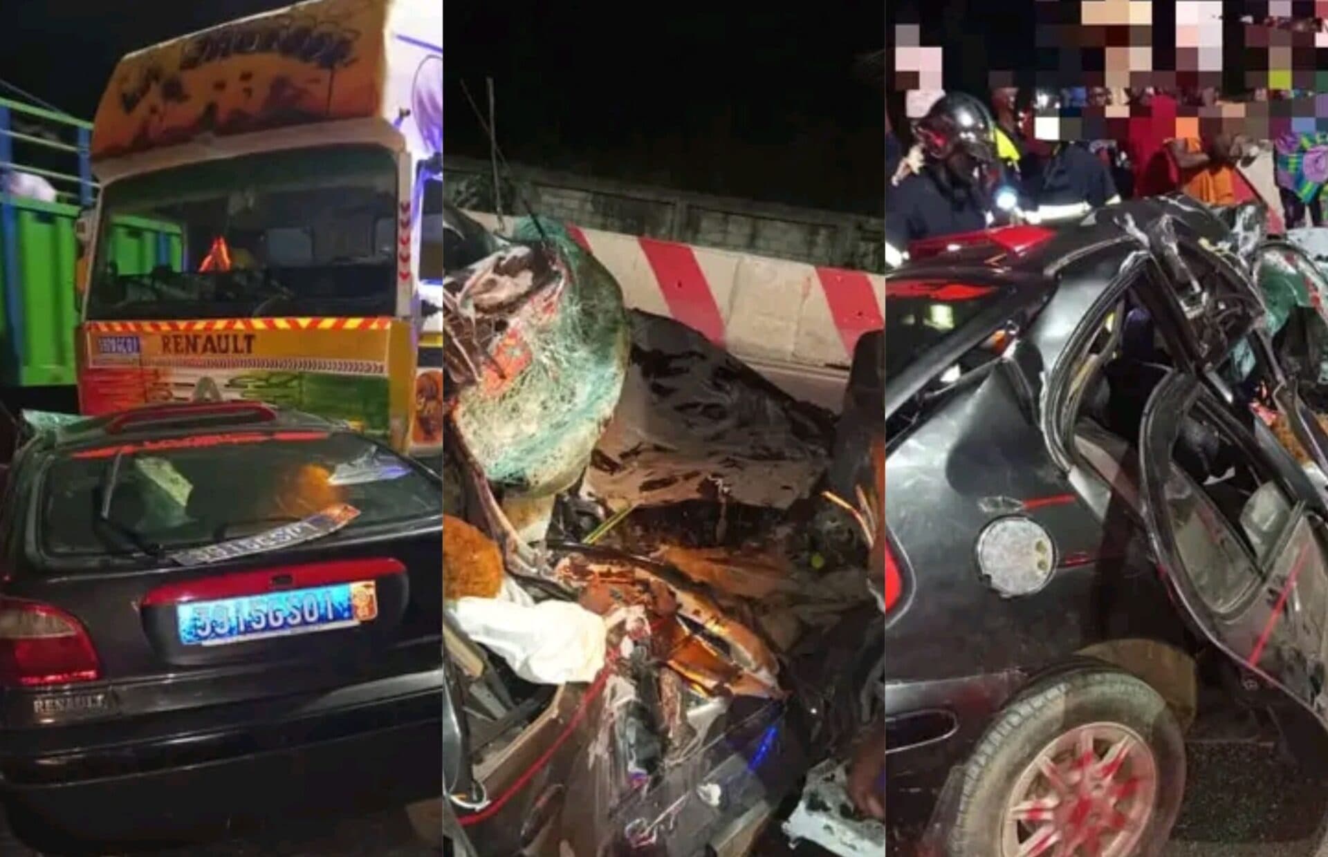 Côte d'Ivoire : N'Dotré, deux personnes tuées dans une collision entre un véhicule personnel et un camion