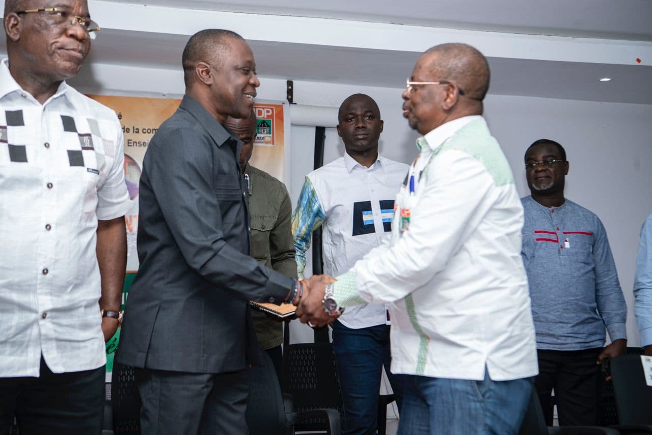Côte d'Ivoire : Rentrée politique 2023 des Enseignants-RHDP à Bouaké, Abdoulaye Kouyaté mobilise le corps enseignant pour la victoire d’Amadou Koné, une école baptisée à son nom