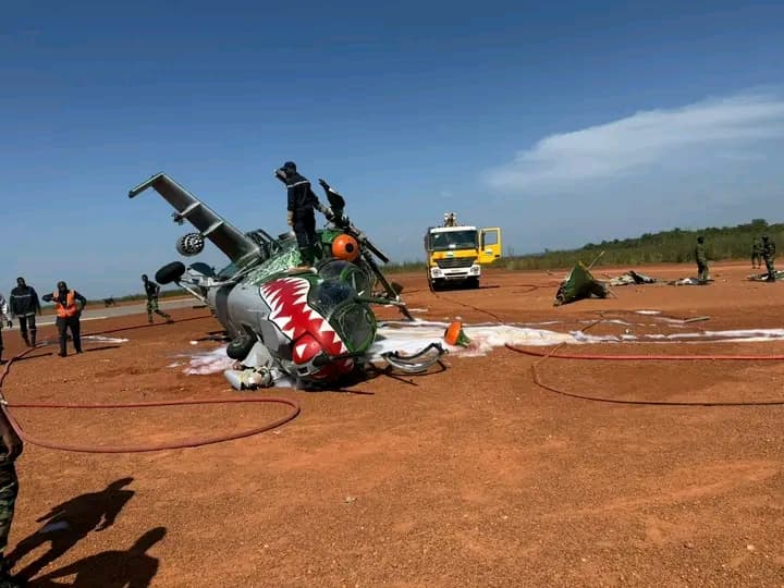 Côte d'Ivoire : Korhogo, un hélicoptère MI24 s'écrase après son décollage