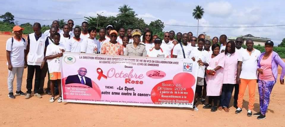 Côte d'Ivoire : Dimbokro, la ville célèbre la troisième édition de Octobre Rose