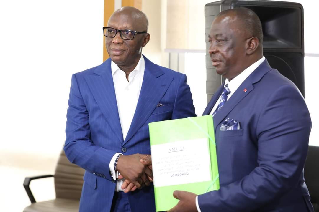 Côte d'Ivoire : Dr Diabaté Mory prend part à la signature de contrat avec le ministre d'État Kobenan Kouassi Adjoumani