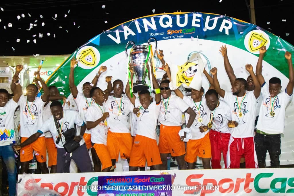 Côte d'Ivoire : Dimbokro, grande finale du tournoi SportCash petits poteaux doté du trophée Dramane Coulibaly