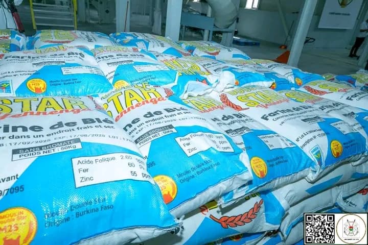 Burkina Faso : Industrialisation, le Président Ibrahim Traoré inaugure une minoterie à Saaba