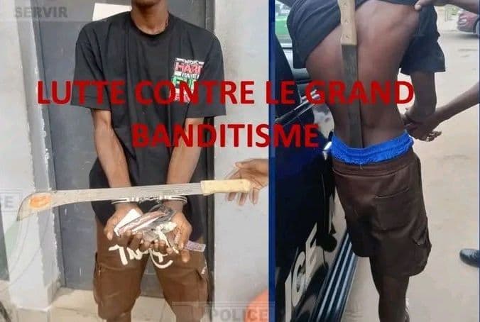 Côte d'Ivoire : Koumassi, un individu interpellé avec en sa possession des armes blanches et de la drogue