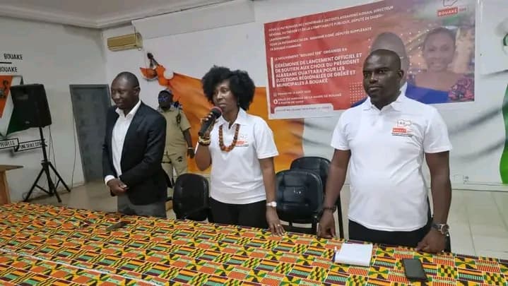 Côte d'Ivoire : Dr Mariame Koné missionne le Mouvement "Bouaké 109" pour la victoire d'Amadou Koné et Assahoré Konan Jacques