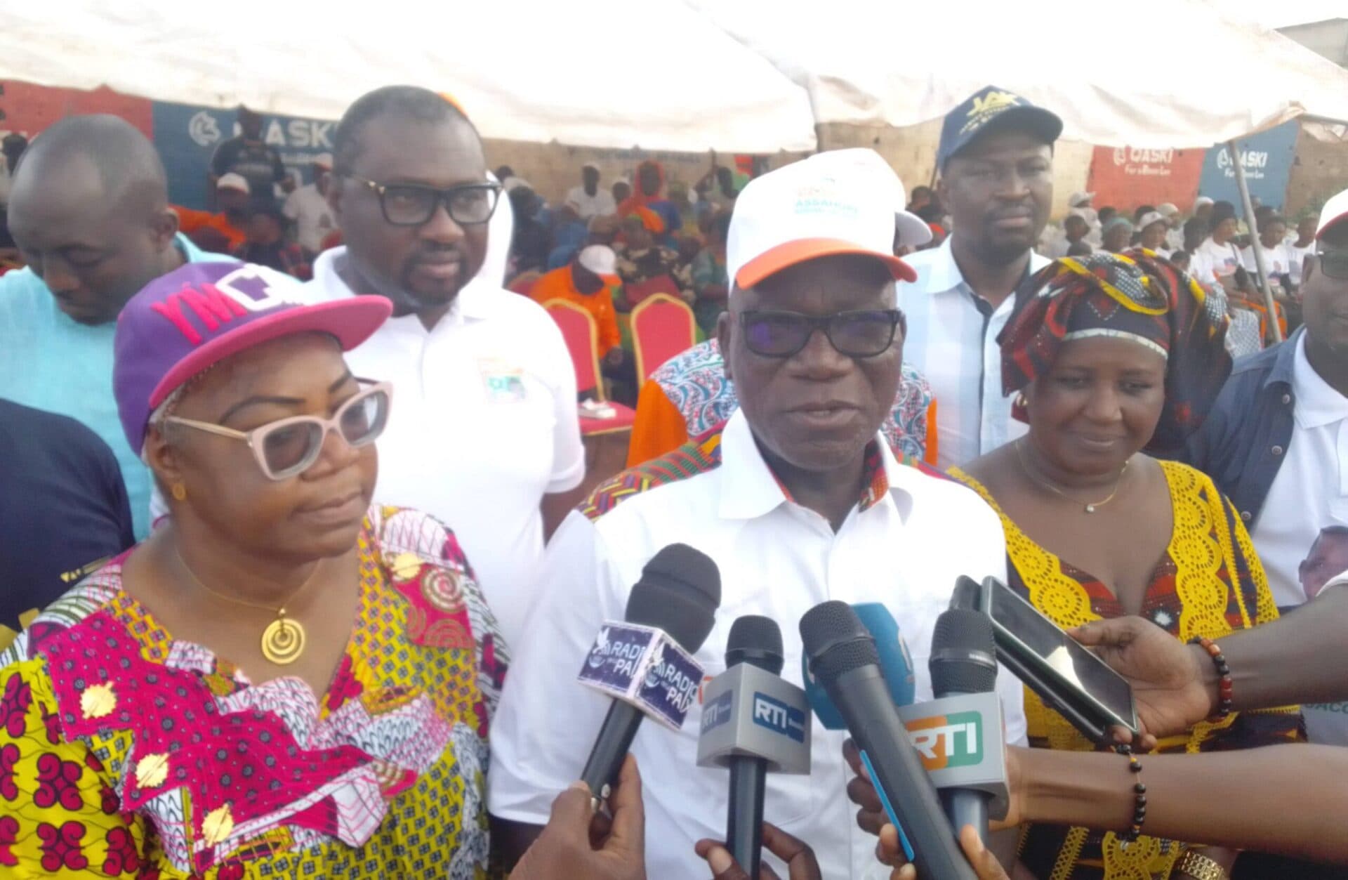 Côte d'Ivoire : En campagne, le candidat du RHDP Assahoré décline son projet pour l'essor de la région du Gbêkê
