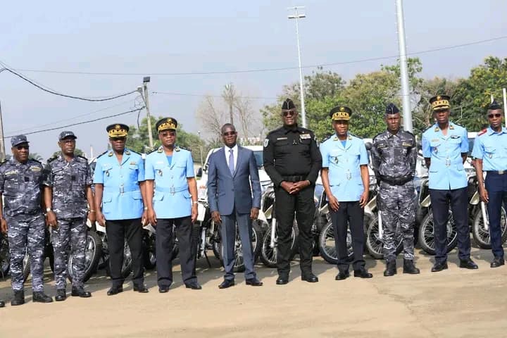 Côte d'Ivoire : La police nationale dotée de 184 engins roulants