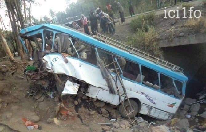 Éthiopie : Au moins 28 personnes tuées dans la chute d’un bus dans un ravin