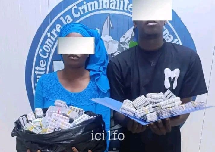 Côte d'Ivoire : Bouaké, un homme et une femme impliqués dans un réseau de trafic de tramadol mis aux arrêts, 12 500 comprimés saisis