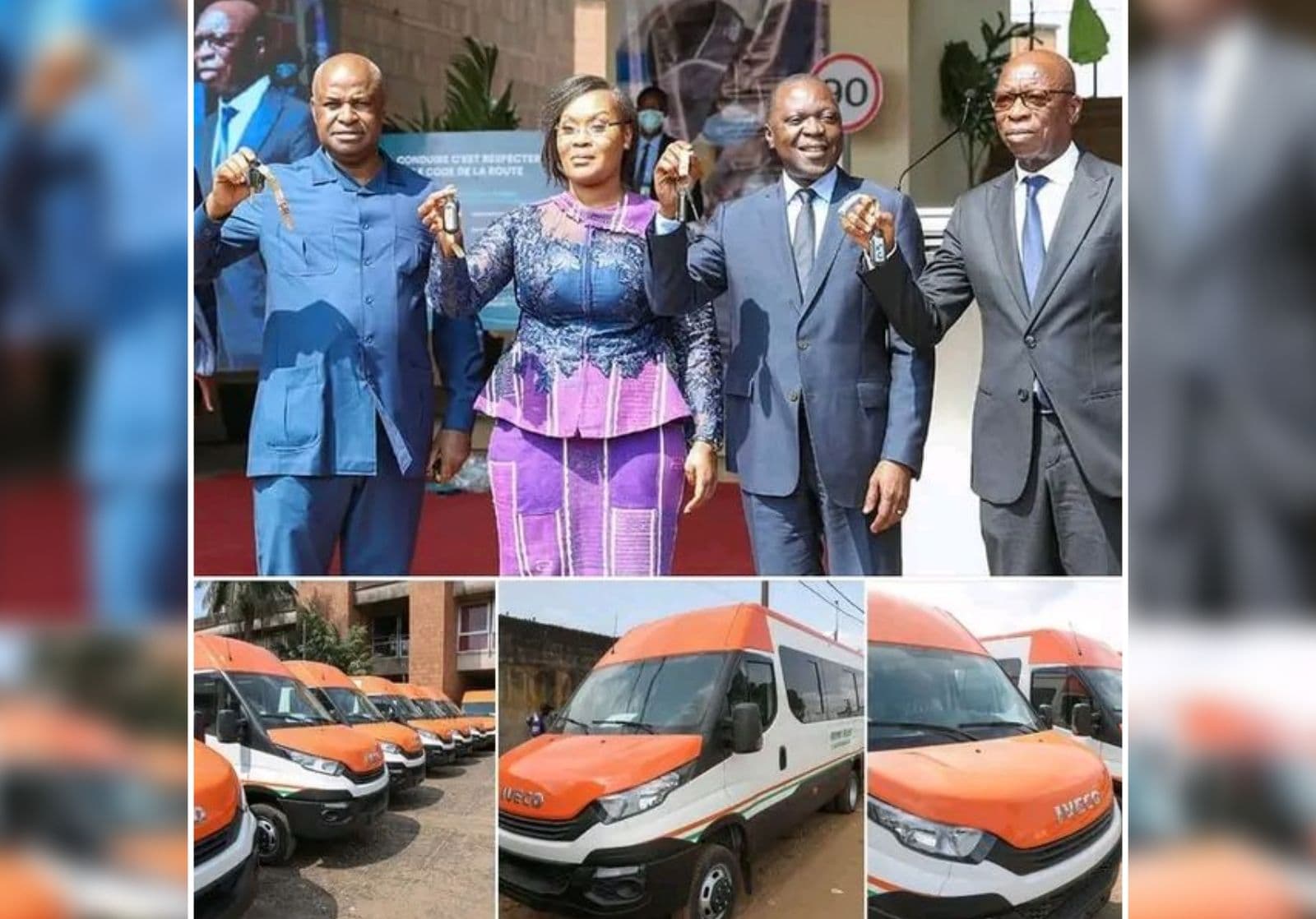 Côte d'Ivoire : Abobo - Yopougon, remise de 40 véhicules aux transporteurs par le gouvernement