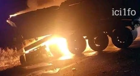 Côte d'Ivoire : 3 personnes mortes calcinées dans l'incendie d'une collision entre deux poids lourds sur l'axe Katiola-Niakara