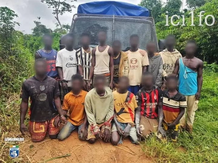 Côte d'Ivoire : Issia, 20 orpailleurs clandestins mis aux arrêts et 4 sites démantelés