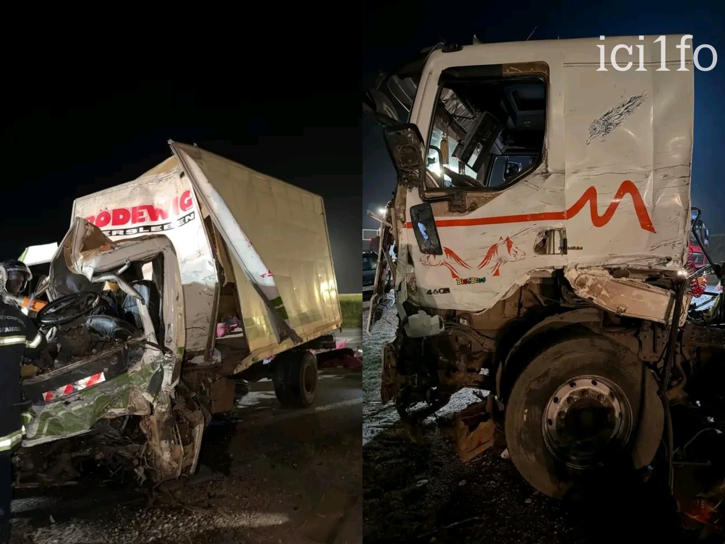 Côte d'Ivoire : Djébonoua, une collision entre deux camions de marchandises fait 1 mort et des blessés