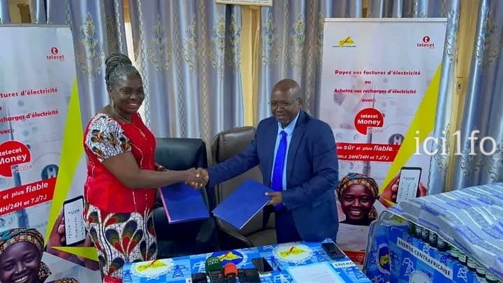 Centrafrique : Telecel Money et ENERCA signent un accord pour simplifier les tracasseries du paiement des factures